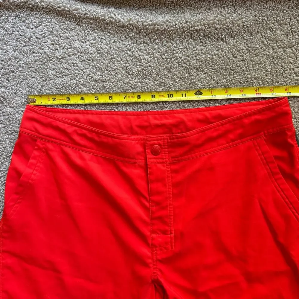 The North Face Men’s Red 10” Boardshorts Swim Trunks Shorts Drawstring Size 36